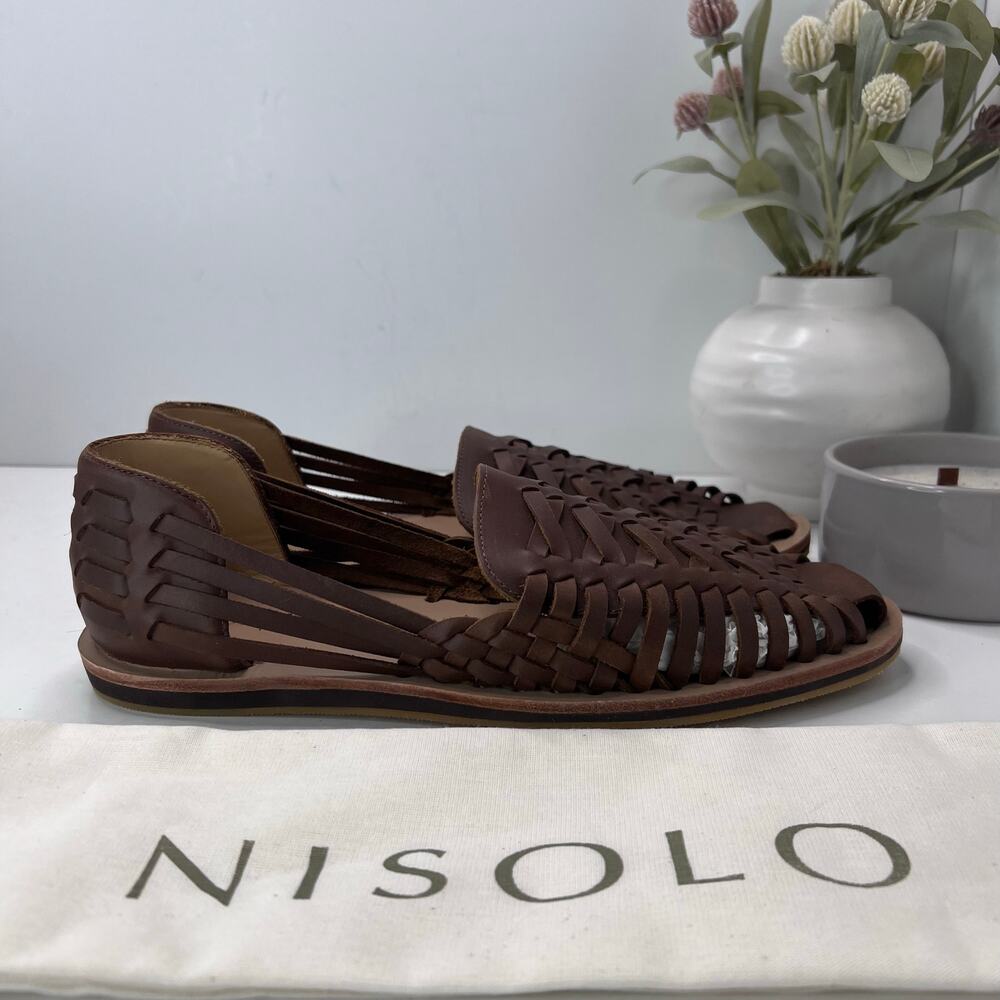 Nisolo Woven Leather Huarache Loafers